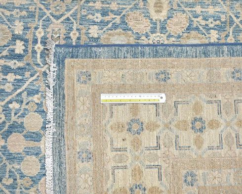 8x10 Blue Chobi Fine Quality Afghan Hand Knotted Wool Area Rug